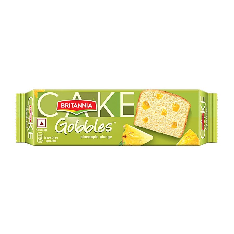 Britannia Gobbles Cake, Pineapple, 30 G