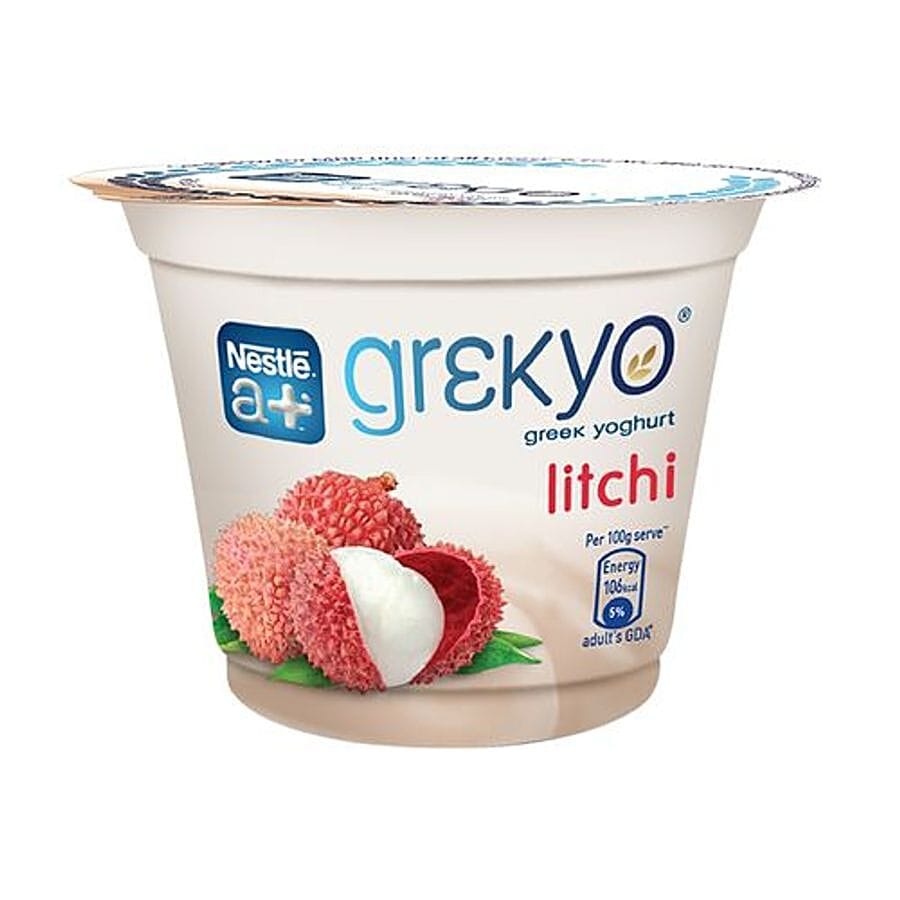 Nestle A+ Grekyo Greek Yoghurt, Litchi, 100 G