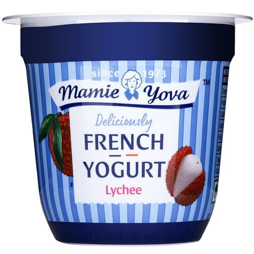 Mamie Yova French Yogurt, Lychee, 90 G Cup