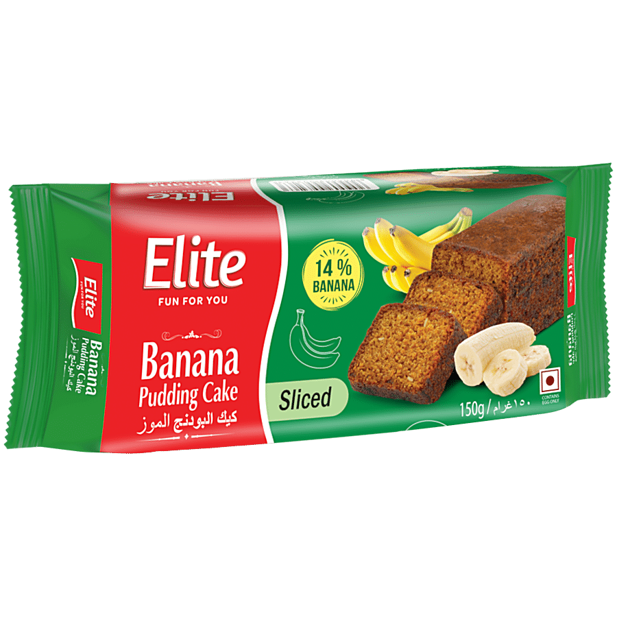 Elite Banana Pudding Cake, Sliced, 150 G