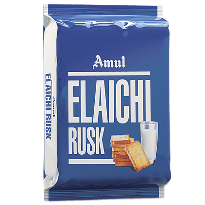 Amul Elaichi Rusk, 200 G Polyfilm