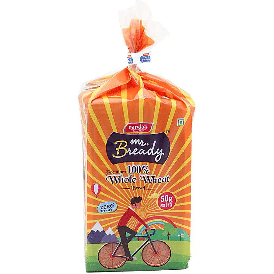 Nanda's Mr Bready Whole Wheat Bread, 400 G