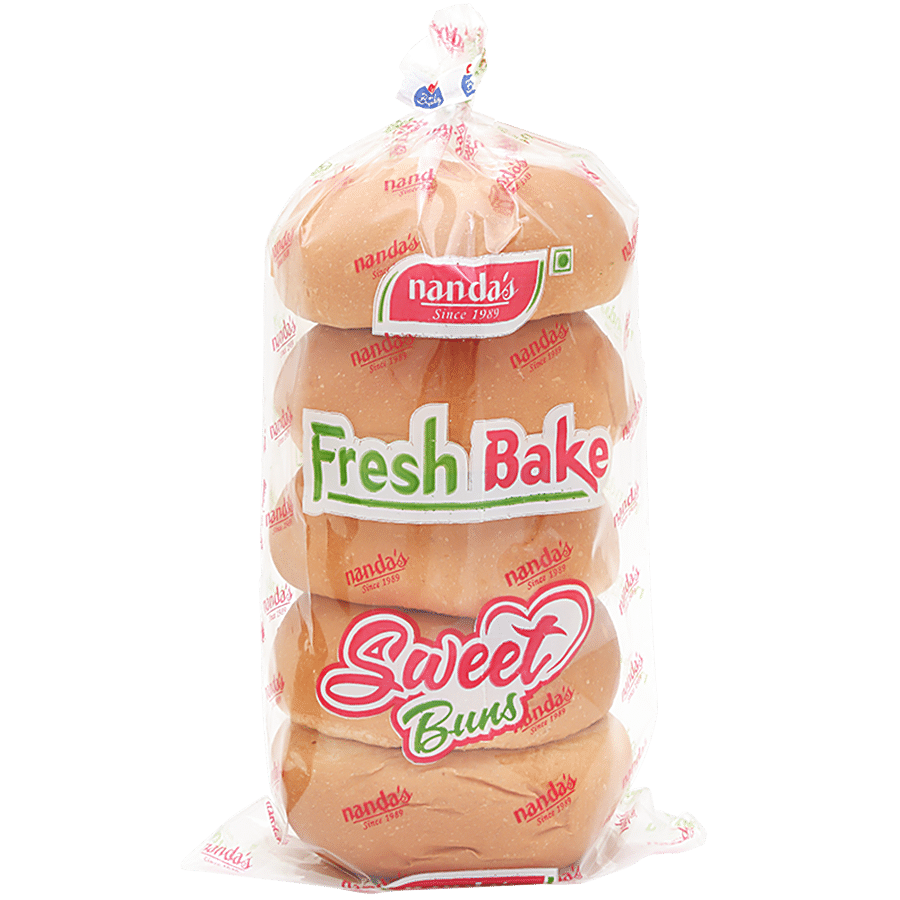 Nanda's Fresh Bake Sweet Buns, 250 G
