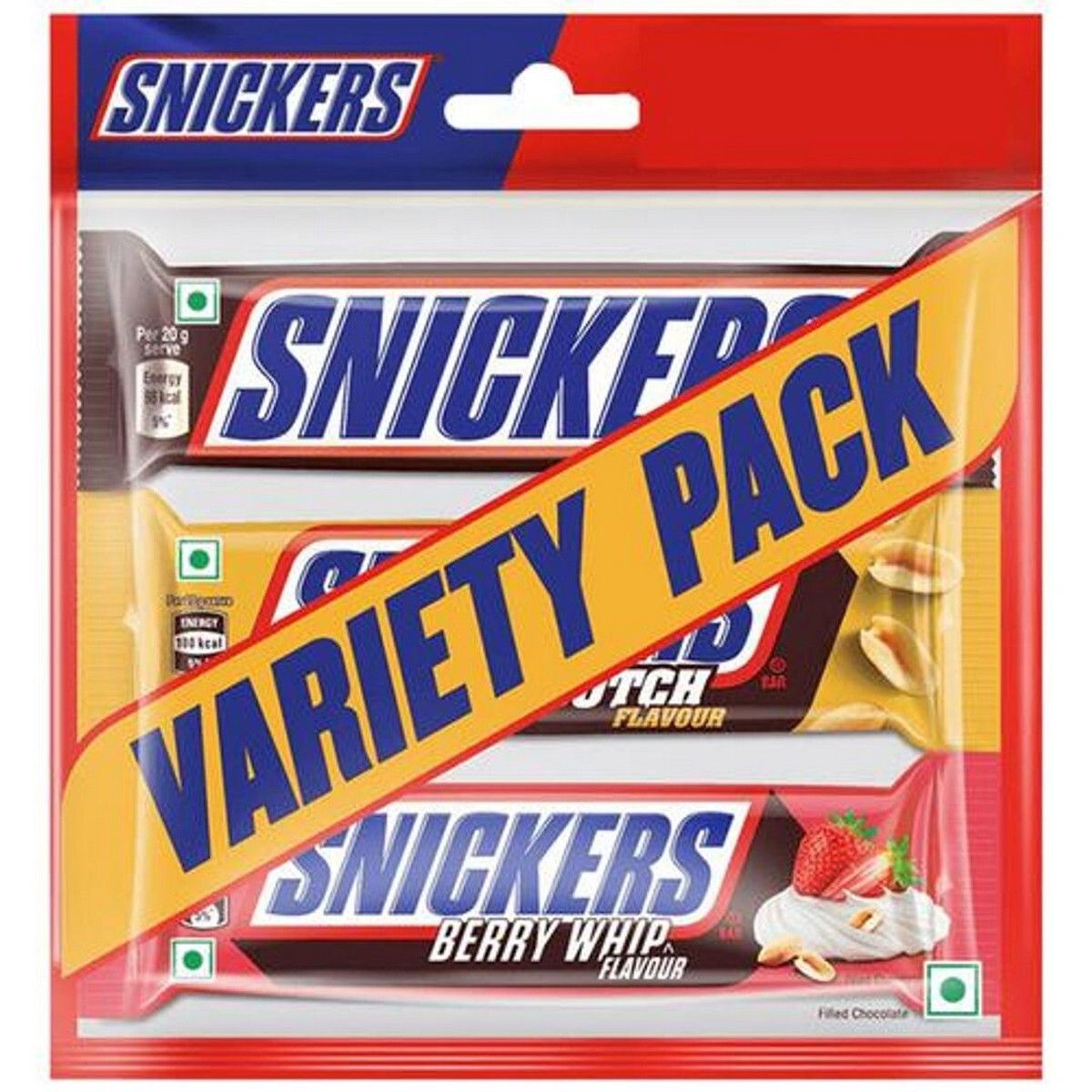 Snickers Le Bar Variety Pack, 125 gm
