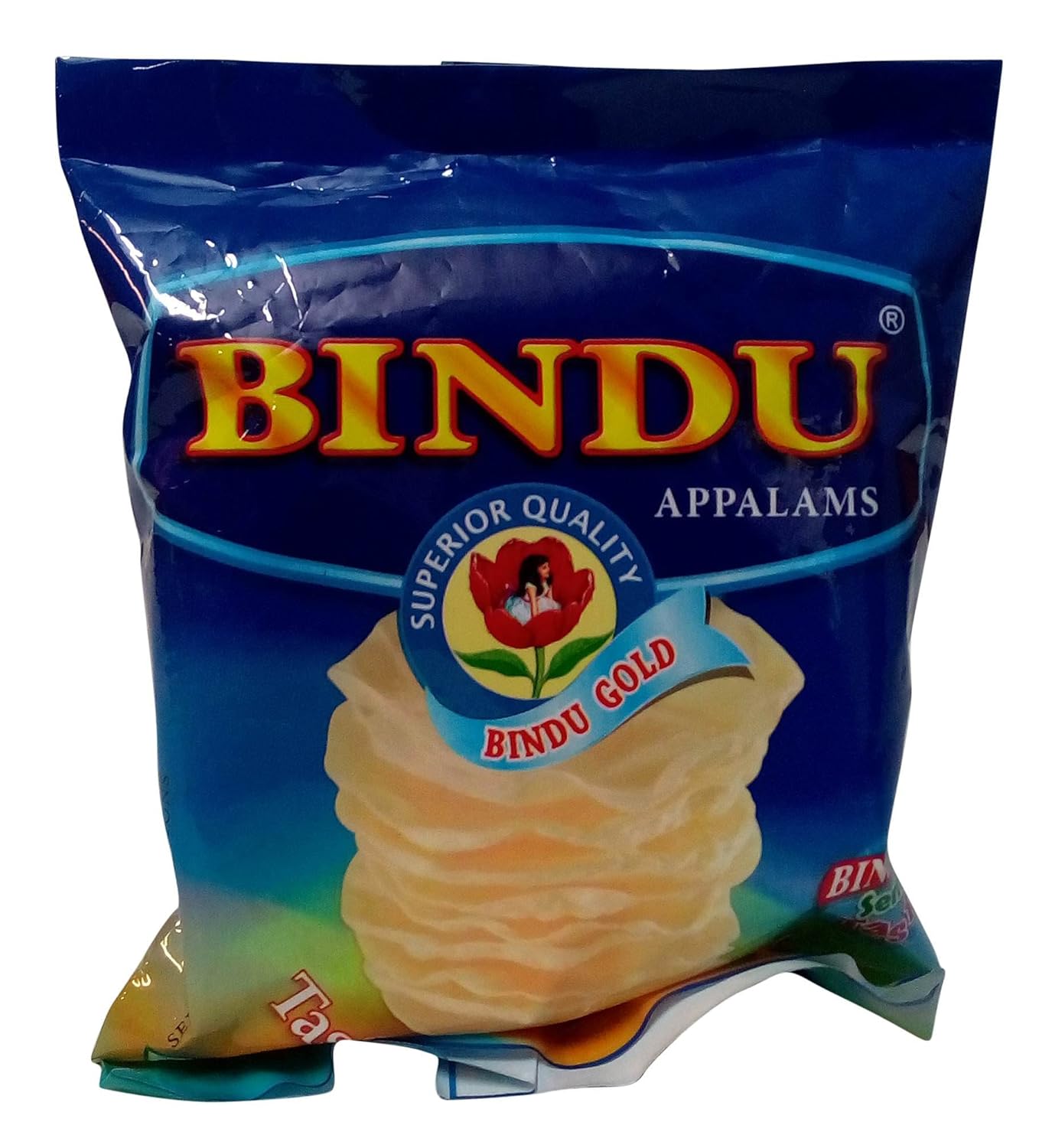 Bindu Appalams - Gold, 100g Pouch