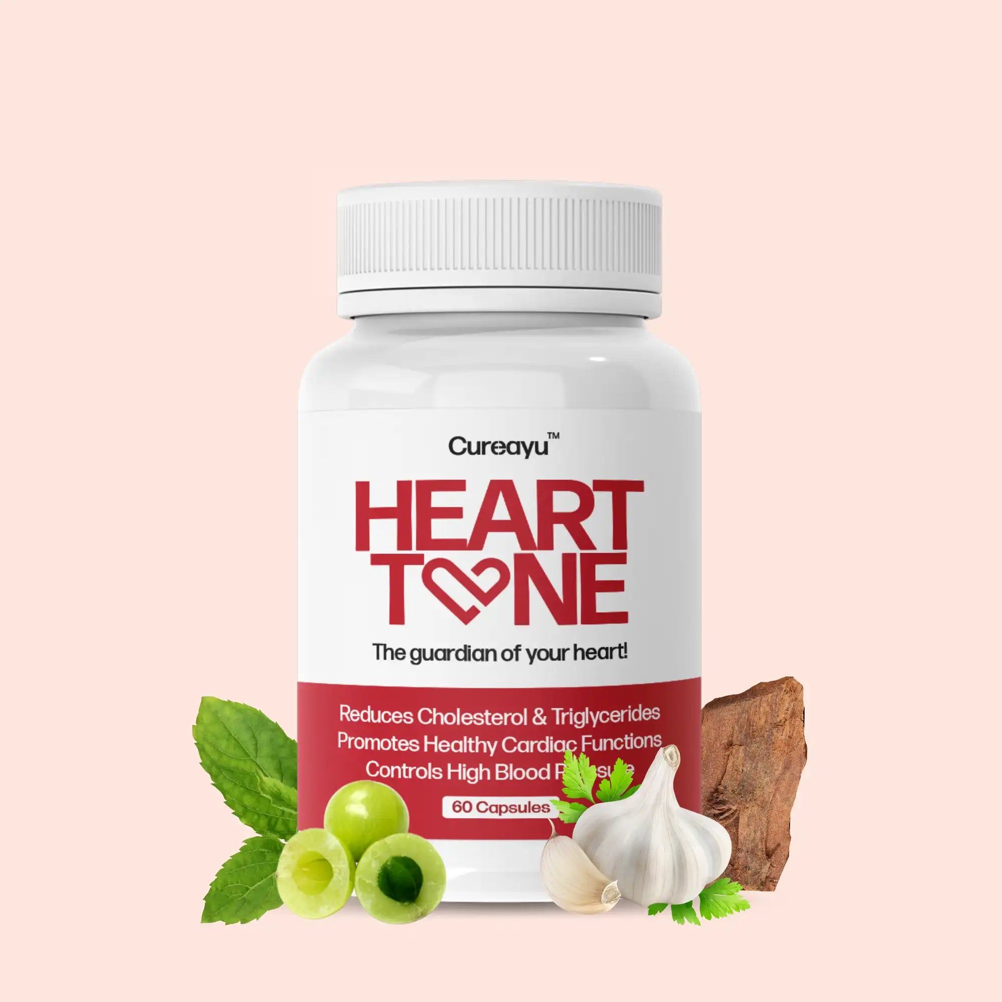Heart Tone Capsules | Lowers Cholesterol & Controls Blood Pressure