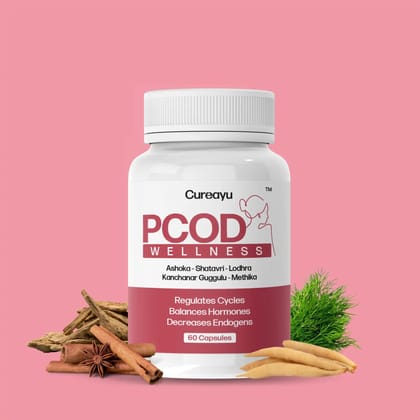 Cureayu PCOD Wellness | Helps Regulate Cycles & Dissolves Cysts in Ovaries