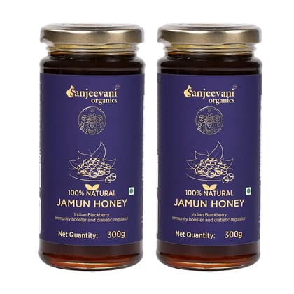 Sanjeevani Organics 100% Natural Jamun Honey 300g – Premium Jamun Sahad, Rich in Nutrients, No Additives, Pack of 2 Sanjeevani Organics 100% Natural Jamun Honey 300g – Premium Jamun Sahad, Rich in Nutrients, No Additives, Pack of 2