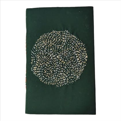 The Maze, Embroidered Fabric Diary, Plain Paper, A5, 80 Pages The Maze, Embroidered Fabric Diary, Plain Paper, A5, 80 Pages