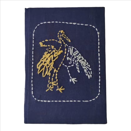 Chidiya Embroidered Pocket Diary, Plain Paper, 80 Pages Chidiya Embroidered Pocket Diary, Plain Paper, 80 Pages