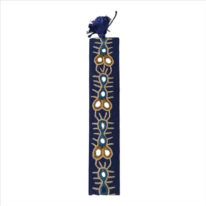 MIRROR Embroidered Blue Bookmark MIRROR Embroidered Blue Bookmark