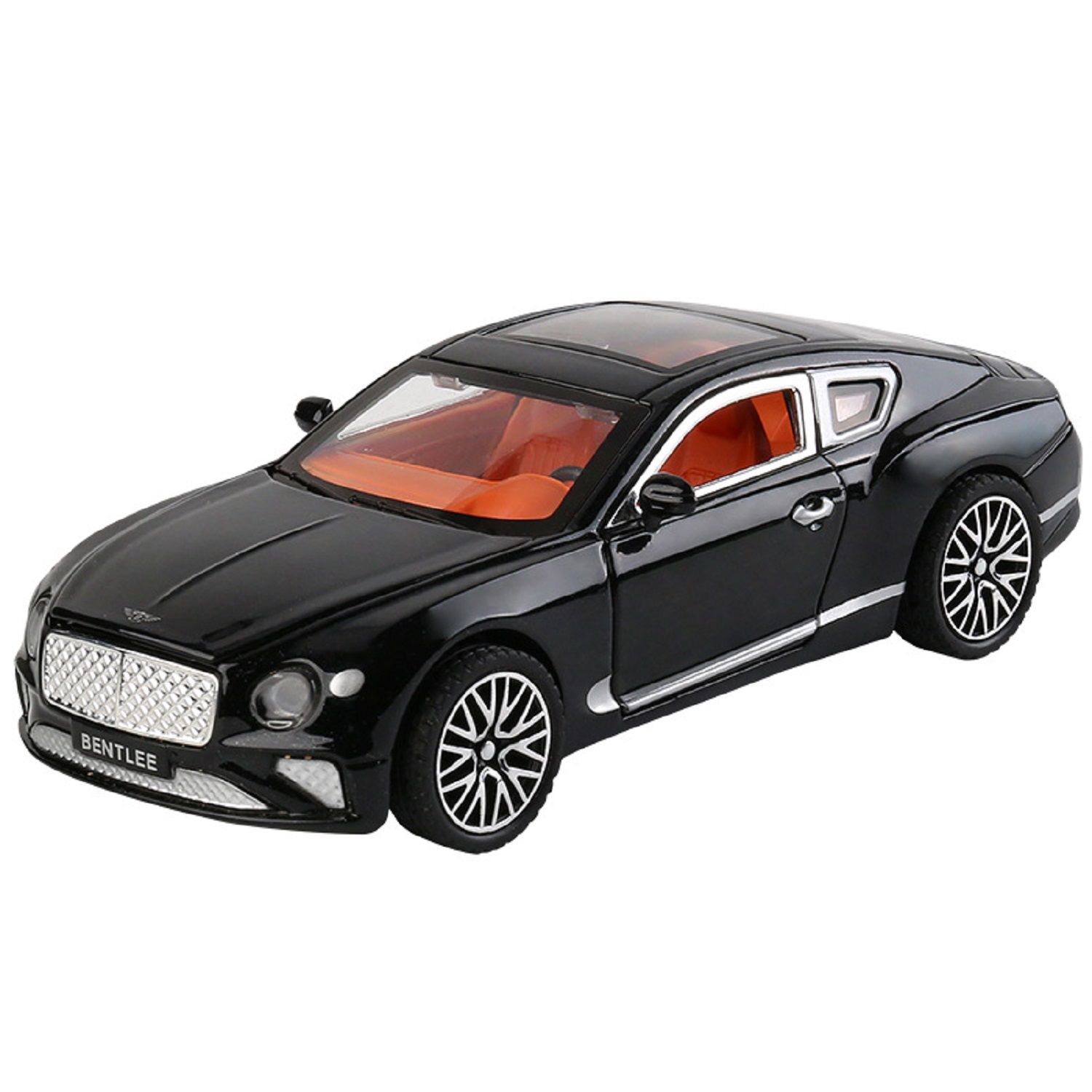 KTRS ENTERPRISE 1:32 Bntly Continental GT Alloy Metal Pull Back Die-cast Car Model Pull Back car Super Openable Doors Sound and Light Doors  Light Music Boys Toys for Kids