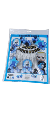  Boss Baby Birthday Party Decorations Set - Includes Balloons, Banner, and Garland