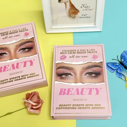 5 in 1 Book-Style 55 color Eyeshadow Highlighter Blush Lip Gloss Multi-functional Makeup Palette 5 in 1 Book-Style 55 color Eyeshadow Highlighter Blush Lip Gloss Multi-functional Makeup Palette