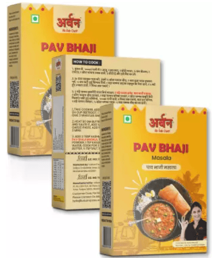 URBAN FOODS Pav Bhaji Masala Combo of 50gm X 3 (Pack of 3) 150 g  (Pack of 3)