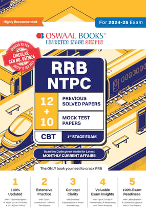 Oswaal RRB-NTPC 12 Previous Years' Papers & 10 Mock Test Papers Oswaal Editorial Board