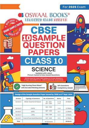 Oswaal CBSE Sample Question Papers Class 10 Science Book (For 2025 Exam) Oswaal Editorial Board Oswaal CBSE Sample Question Papers Class 10 Science Book (For 2025 Exam) Oswaal Editorial Board