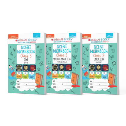 Oswaal NCERT & CBSE Workbooks Class 3 (Set Of 3 Books ) Hindi Veena, Mathematics Mela, English Santoor (For Latest Exam) Oswaal Editorial Board