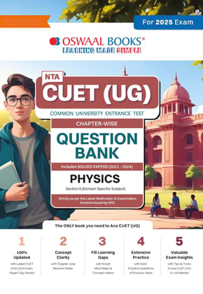 Oswaal Nta Cuet (Ug) Chapterwise Question Bank Physics (For 2025 Exam) Oswaal Editorial Board