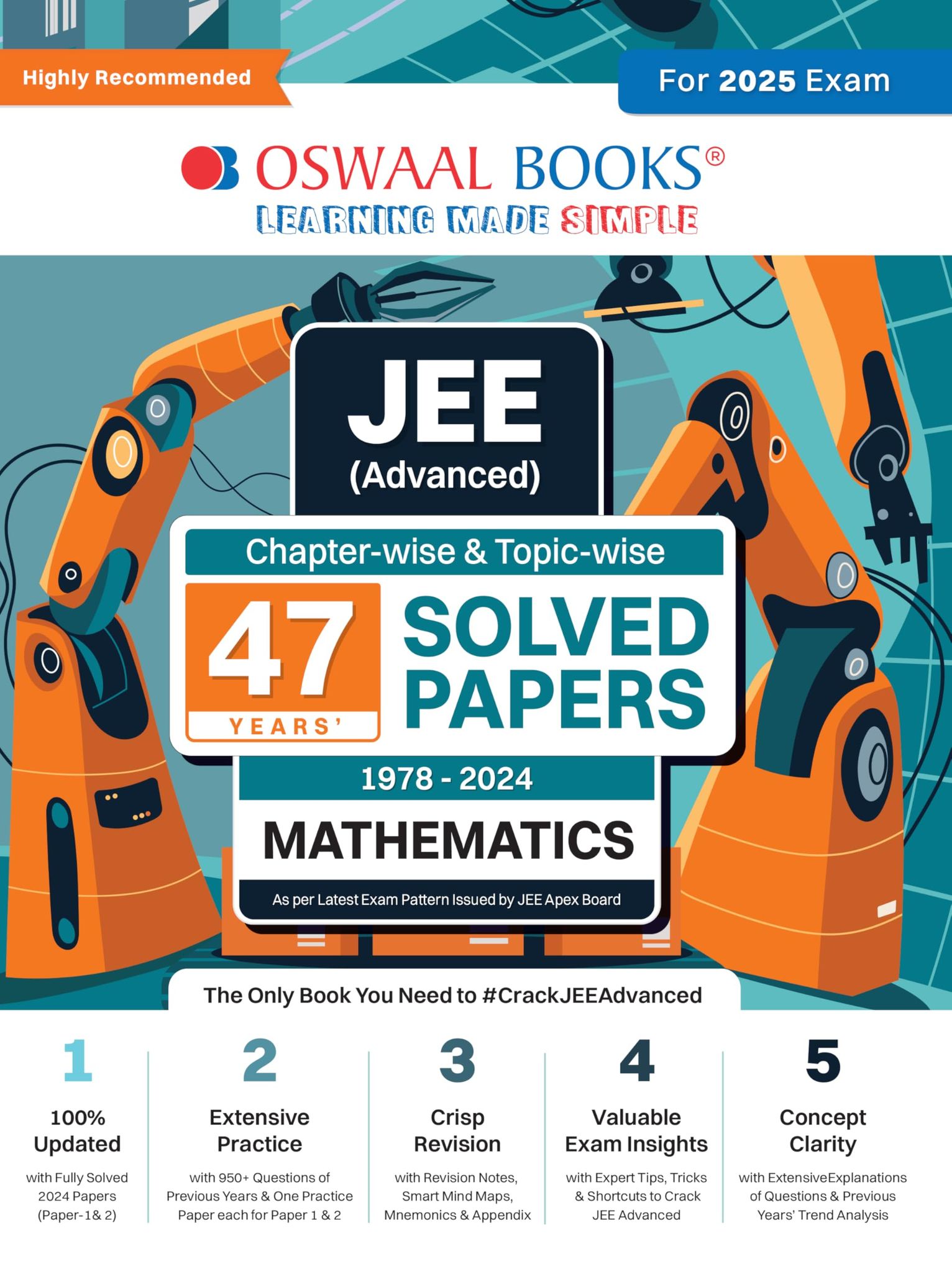 Oswaal JEE Advanced 47 Years' Chapter-Wise And Topic-Wise Solved Papers Mathematics (For Exam 2025) Oswaal Editorial Board