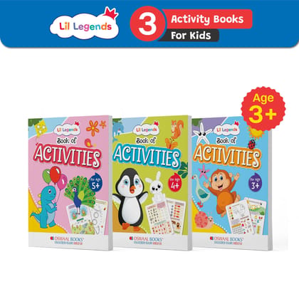 Oswaal Lil Legends Preschool Activity Books (Set of 3 Books) For 3+ Years Old Kids [Product Bundle] Oswaal Editorial Board