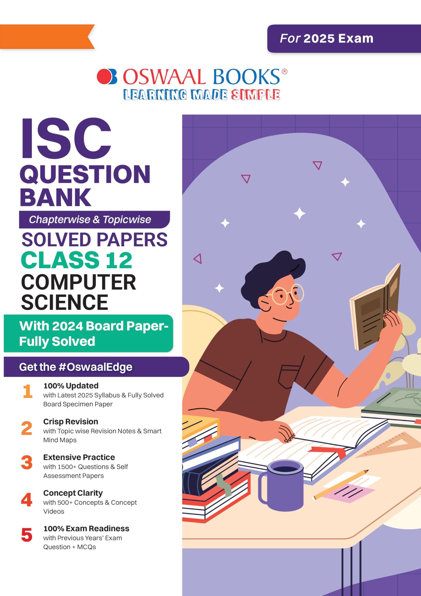 Oswaal ISC Question Bank Chapter-wise Topic-wise Class 12 Computer Science | For 2025 Board Exams Oswaal Editorial Board