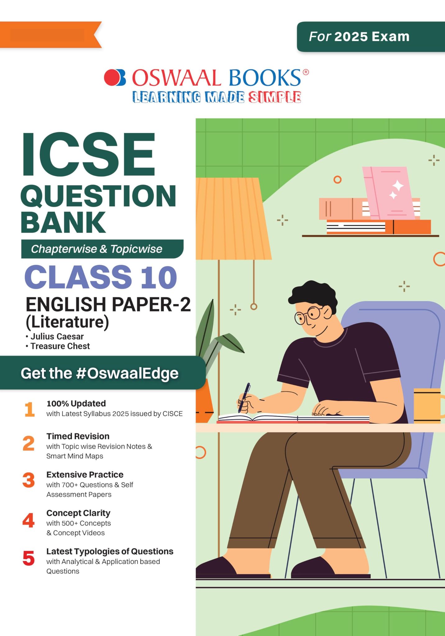 Oswaal ICSE Question Bank SOLVED PAPERS | Class 10 | English-II | For Exam 2024-25 Oswaal Editorial Board