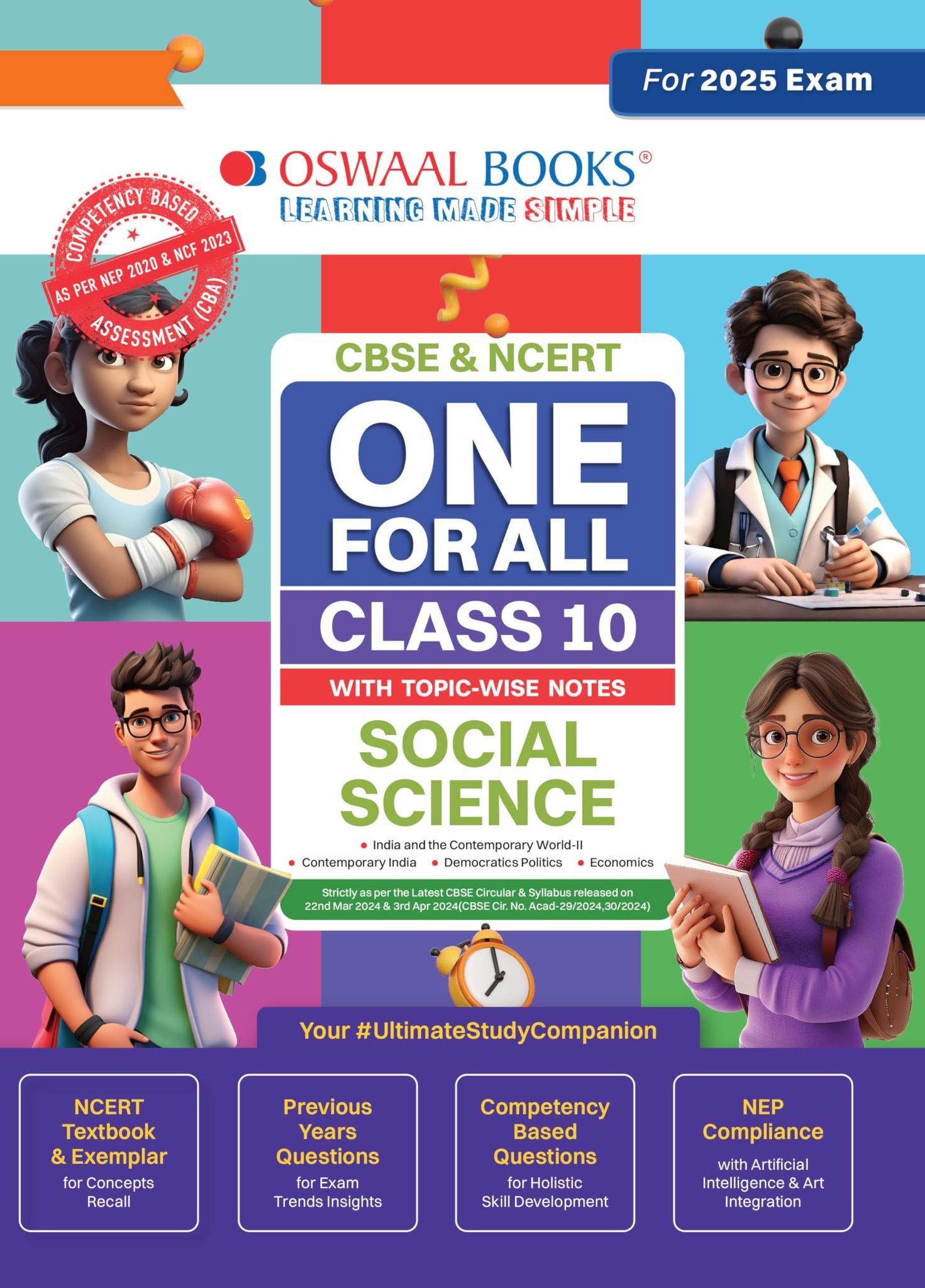 Oswaal CBSE & NCERT One for All Class 10 Social Science | With Topic Wise Notes For 2025 Board Exam Oswaal Editorial Board