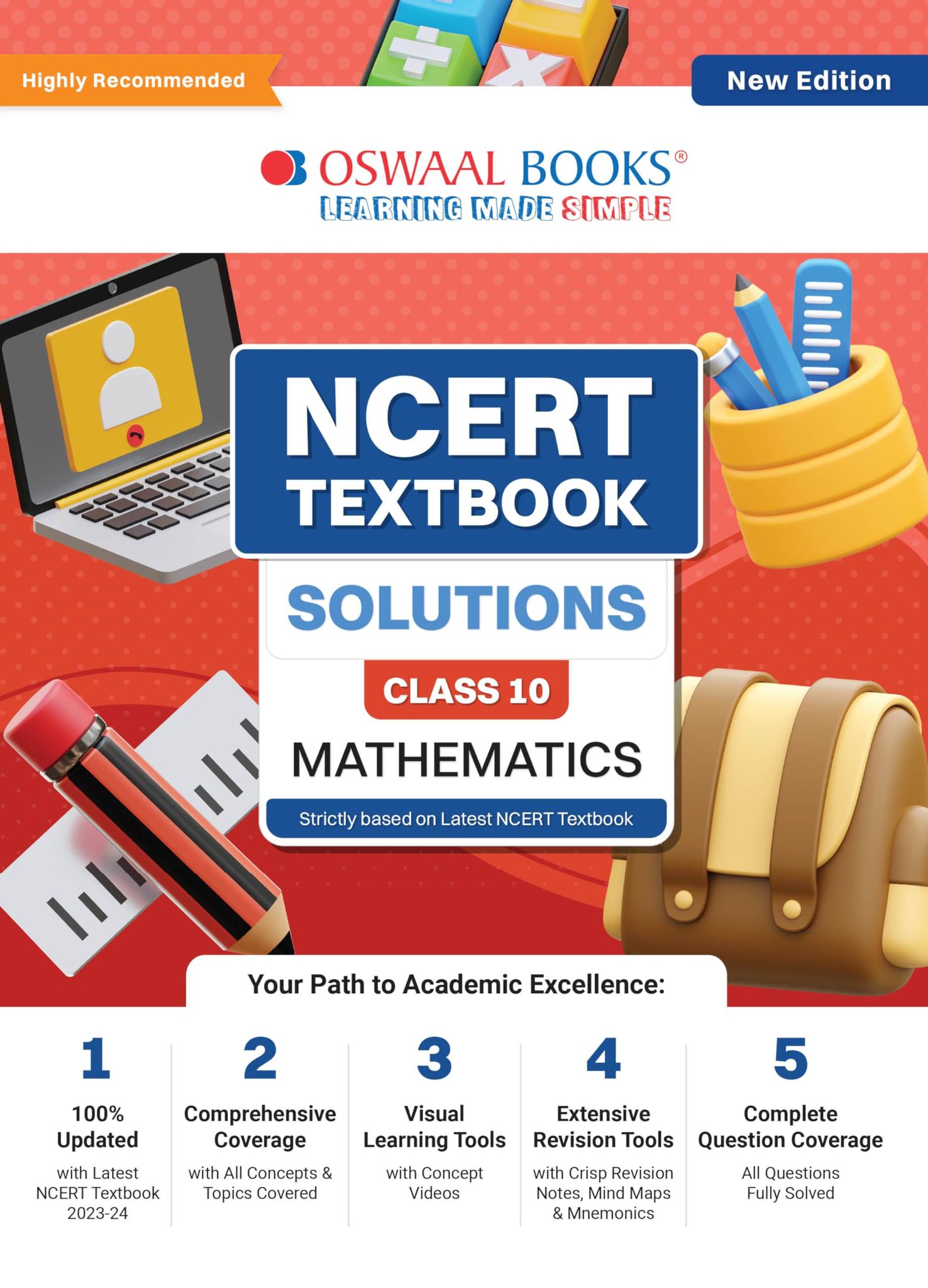 Oswaal NCERT Textbook Solutions Class 10 Mathematics | For Latest Exam Oswaal Editorial Board