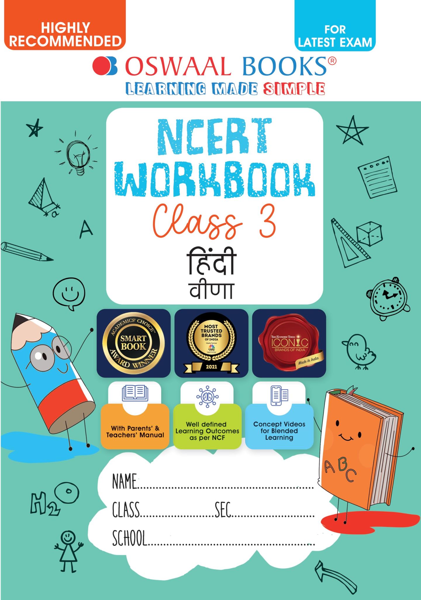 NCERT Workbook HIndi (Veena) Class 3 (For Latest Exam) Oswaal Editorial Board
