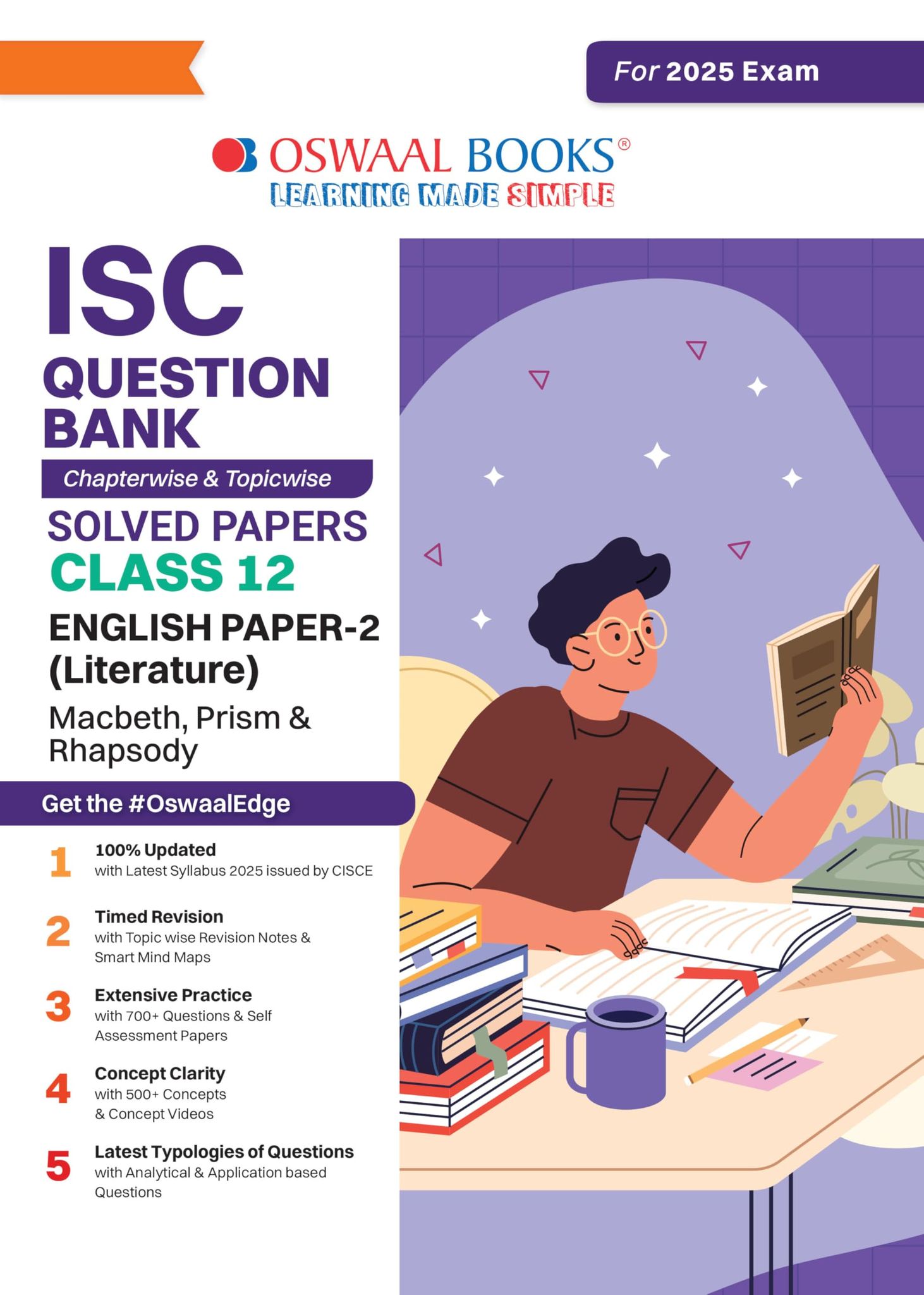 Oswaal ISC Question Bank Class 12 English-2 | Chapterwise and Topicwise | Solved Papers | For Board Exams 2025 Oswaal Editorial Board