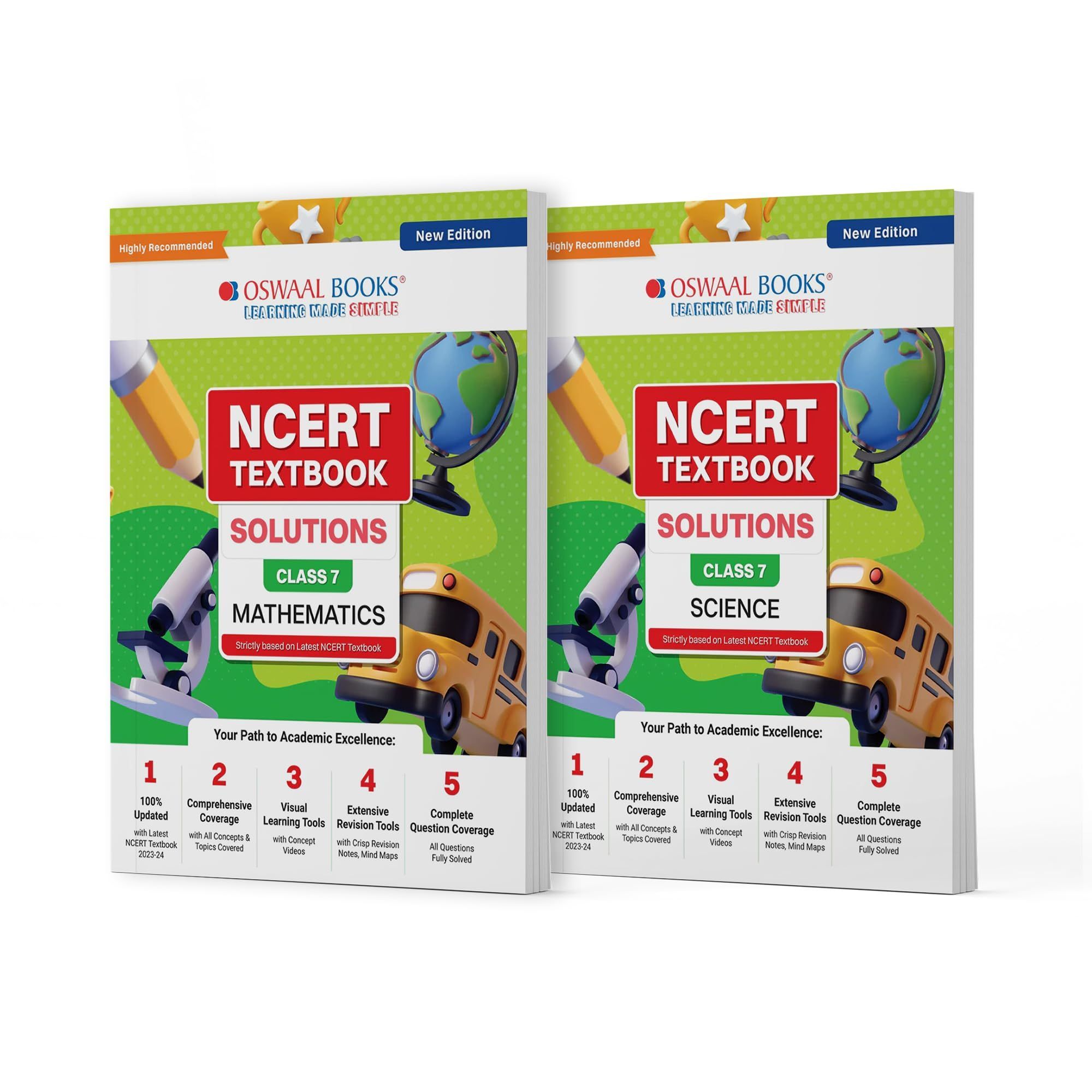 Oswaal NCERT Textbook Solutions Class 7 Science | Mathematics | Set of 2 Books | For Latest Exam Oswaal Editorial Board