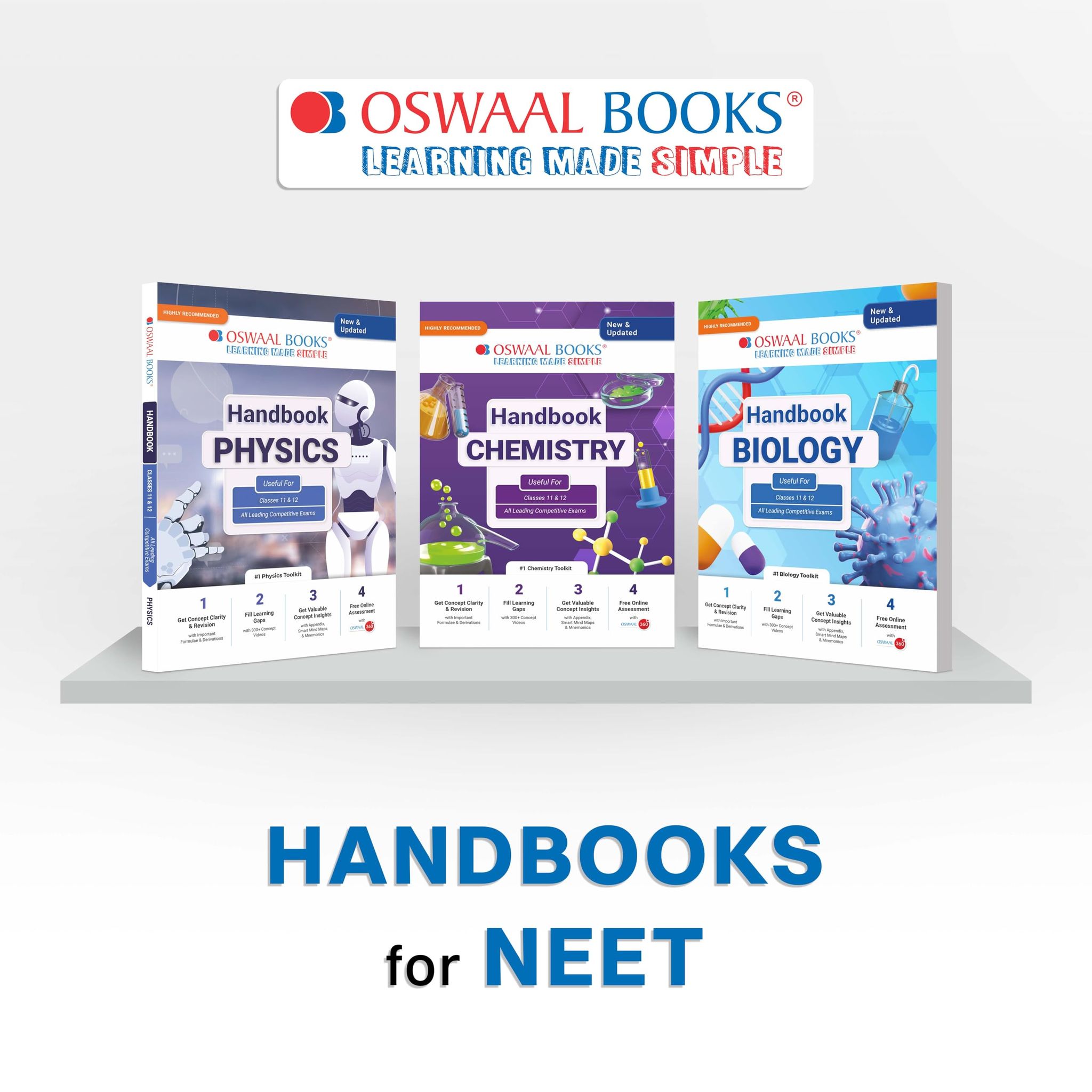 Oswaal Handbook of Class 11 & 12 (Set of 3 Books) Physics, Chemistry, Biology | Must Have for NEET & all Medical Entrance Exams 2025 [Product Bundle] Oswaal Editorial Board