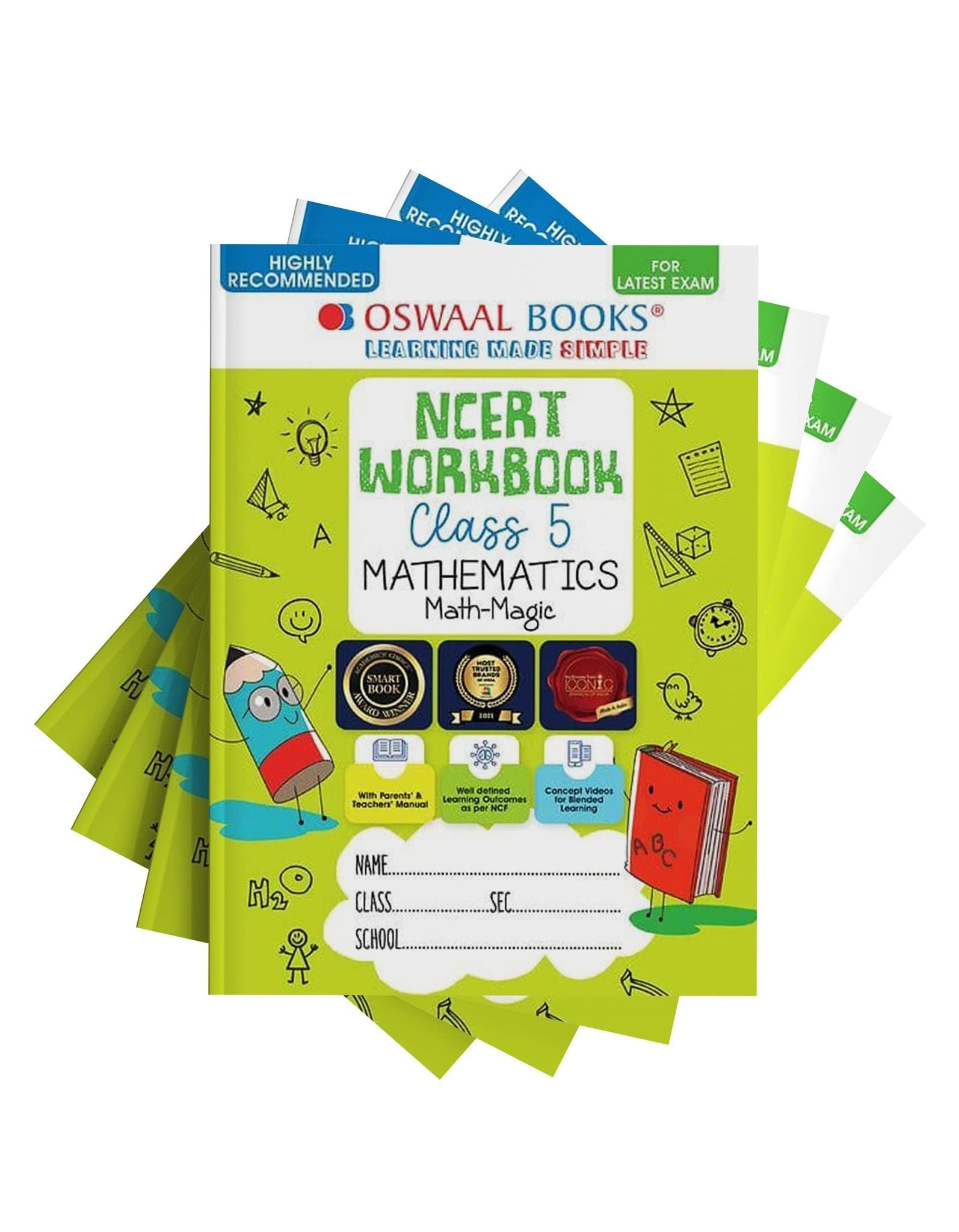 Oswaal NCERT & CBSE Workbooks Class 5 Math, English, Hindi & Environmental Studies (Set of 4 Books ) (For latest Exam) Oswaal Editorial Board