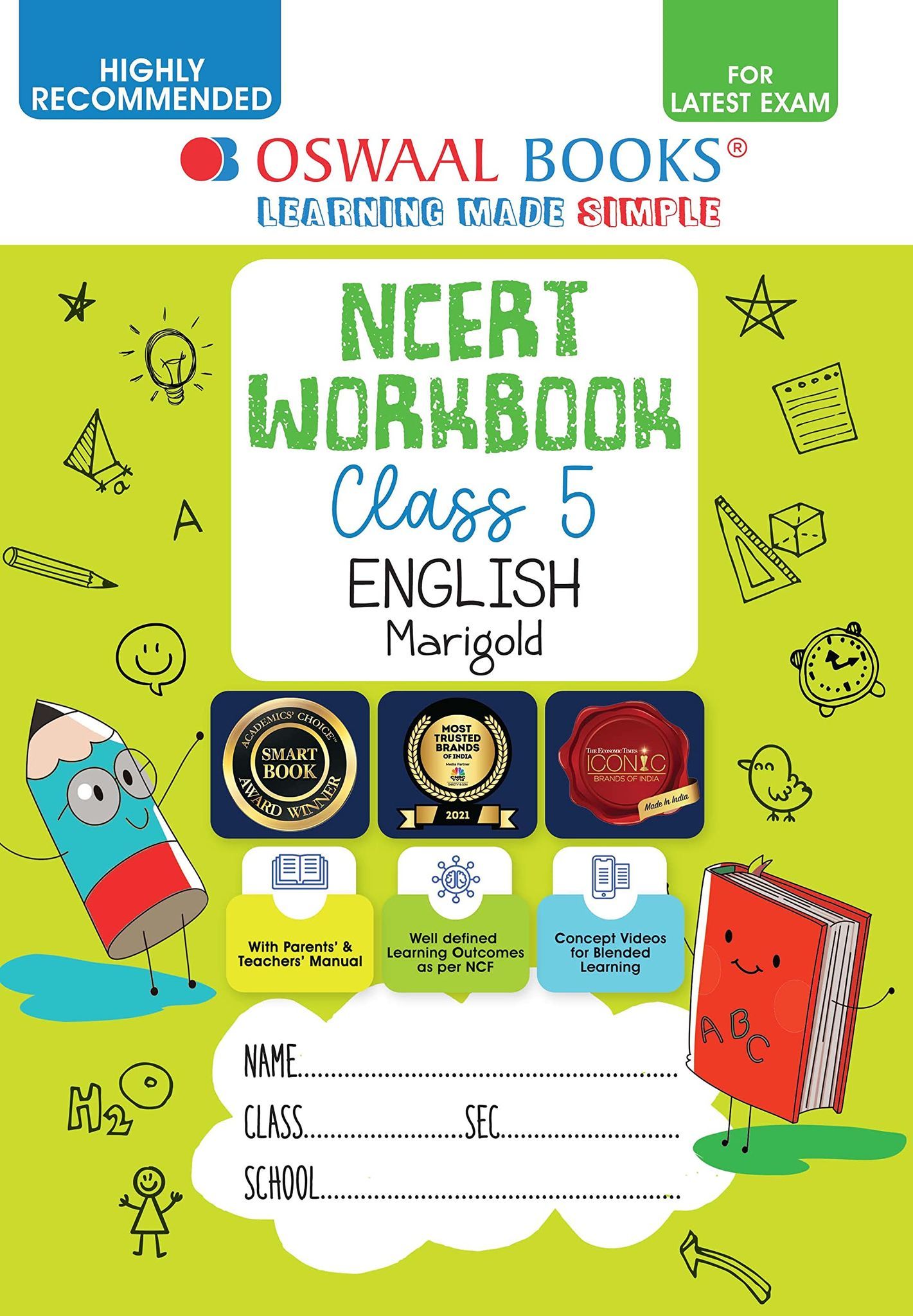 Oswaal NCERT Workbook English (Marigold) Class 5 (For Latest Exam) [Paperback] Oswaal Editorial Board [Paperback] Oswaal Editorial Board