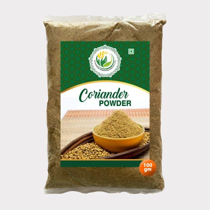 Pure Coriander Powder 100 gm by Nuh Krishi Producer – Pure, Aromatic & Farm-Fresh. 