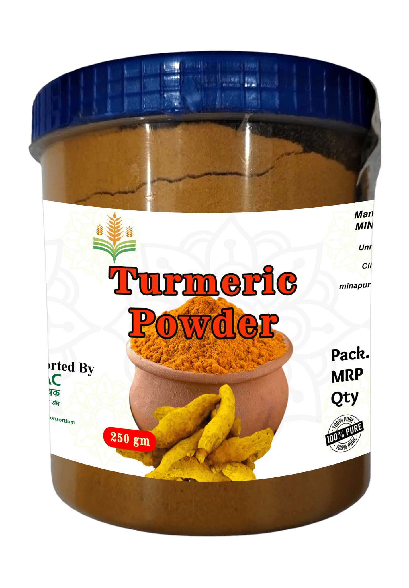 Turmeric Powder - 100% Pure & Natural Haldi Powder | 250gm (pack of 3)