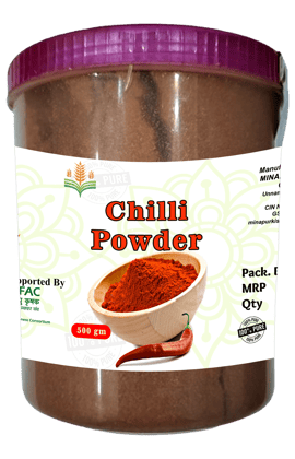 Pure Chilli Powder - 100% Natural and Fresh | 500gm (pack of 3)