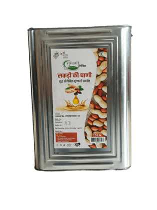  15 Ltr. Organic Groundnut Oil, Wooden Ghani, Pure and Natural, Cold Pressed, Unrefined, No Chemicals, No Preservatives (pack of 3)