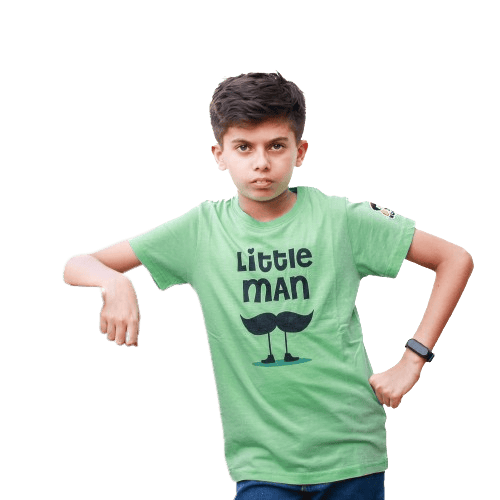 KUCHU Unisex Tshirt | Made of Super Combed Cotton-Modal Natural Fiber Better Than 100% Cotton| Soft & Breathable Fabric| Unique Digitally Printed Design |Vibrant Colour | Little Man