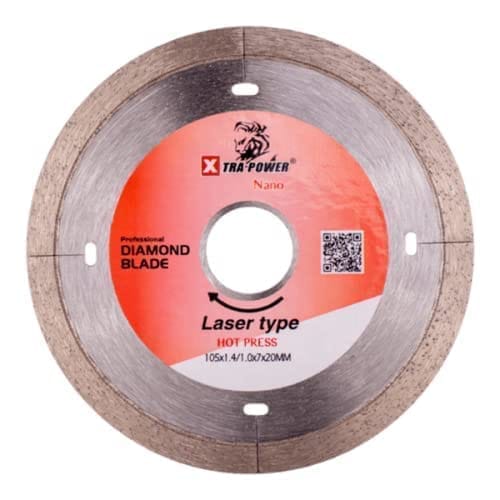 H9 Marble cutting blade tile laser cut 4" (100mm)(hot press) as xtrapower nano blade 1 pcs