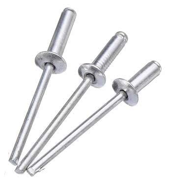 H9 4mm x 12mm (5/32" X 1/2") Aluminium Blind (POP) Rivet Metal Rivets for Riveting (Pack of 100 Pcs)
