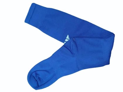 Blue Long Sports Socks for Men, Breathable Athletic Soccer Socks, Compression Football Socks Blue Long Sports Socks for Men, Breathable Athletic Soccer Socks, Compression Football Socks