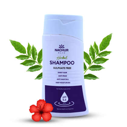Nachur Herbal Shampoo - 100ml, Sulphate Free, Shiny Hair, Anti Frizz, Anti Hair Fall, Deep Moisturizes Nachur Herbal Shampoo - 100ml, Sulphate Free, Shiny Hair, Anti Frizz, Anti Hair Fall, Deep Moisturizes