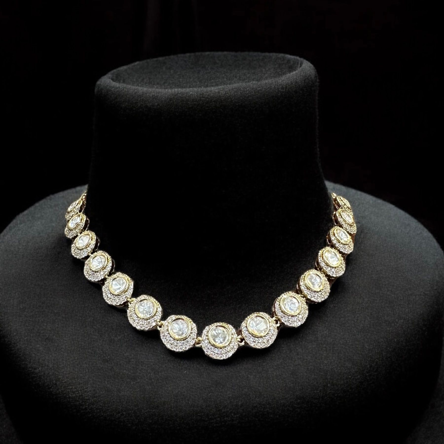 Stunning Cubic Zirconia Necklace By Dia Art Jewels