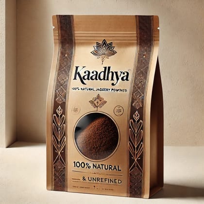  "Kaadhya Organic Jaggery Powder - 100% Natural, Unrefined, Vegan Sweetener"