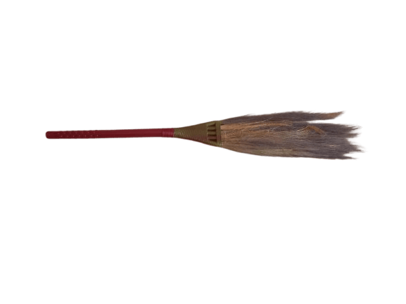 Plastic Broom with Long Handle for Indoor and Outdoor Sweeping