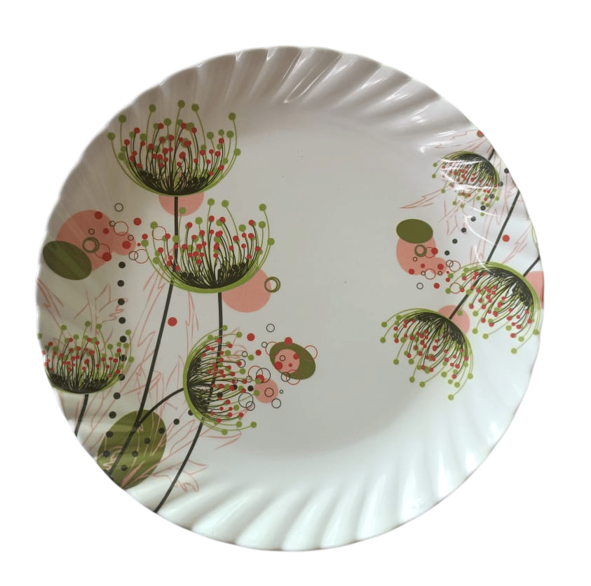 Buy Green Melamine Dinner Plate Online at Best Price in India