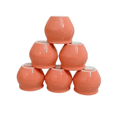 Set of 6 Small Ceramic Cups Pinch Pots for Kitchen