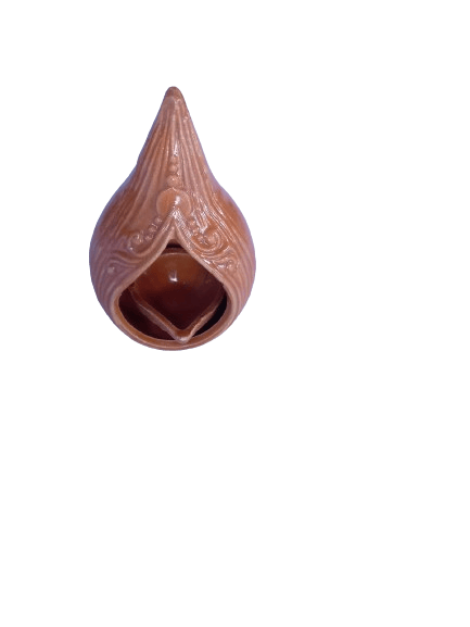 Handcrafted Clay Diya Oil Lamp for Diwali Decoration and Home Decor (Pack of 1)